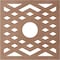 Ekena Millwork Chevron Wood Fretwork Pierced Ceiling Medallion, Wood (Paint Grade), 38"OD x 9 7/8"ID x 3/8"T CMWP38X38X0375CHMF - alternate 2